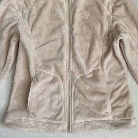 Lands’ End | Cozy Mock Neck Full Zip Jacket Cream (M 10-12) - Picture 5 of 16